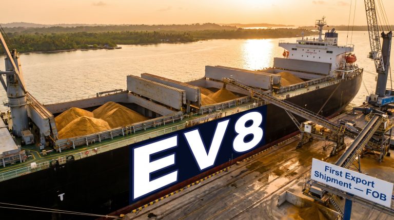 Everlast Minerals Ltd-EV8-EV8 bulk carrier loading export cargo