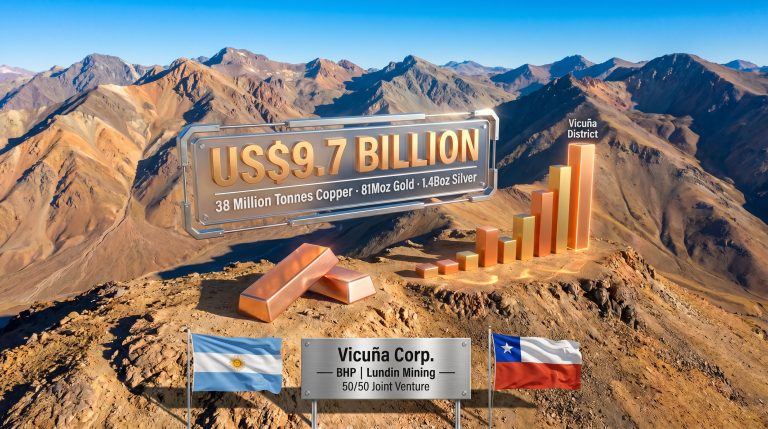 Vicuña copper megaproject in Argentina valuation graphic