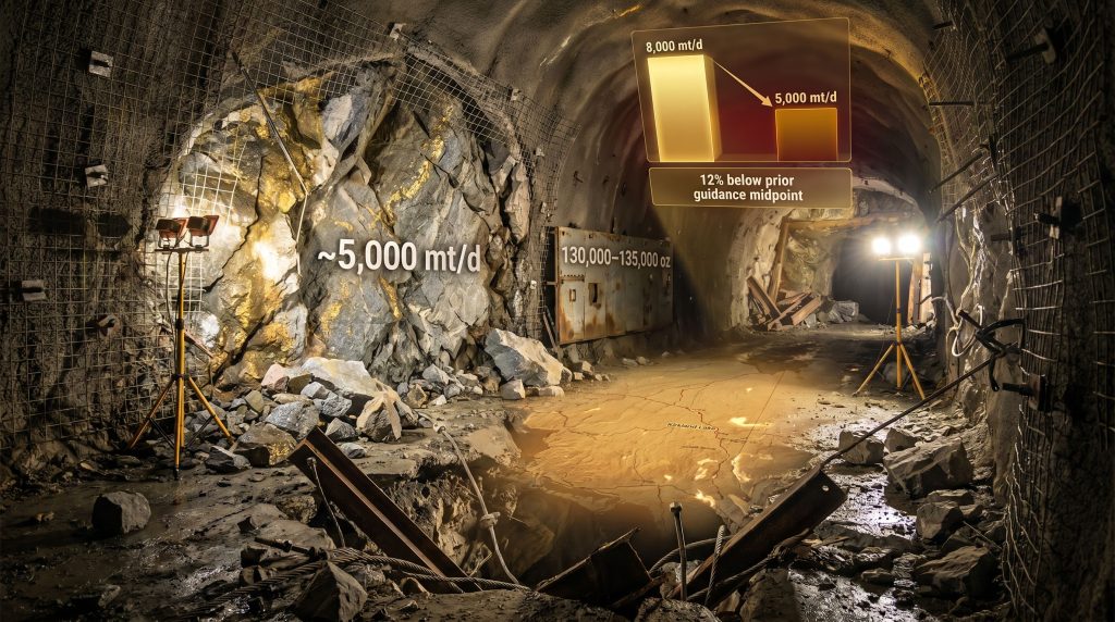 Alamos Gold Young-Davidson seismic events impact underground output