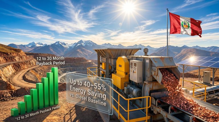 energy-saving crushing plants in Peru mining site