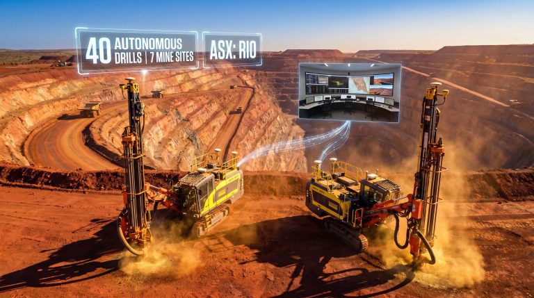 Rio and Sandvik autonomous drilling partnership at mine site