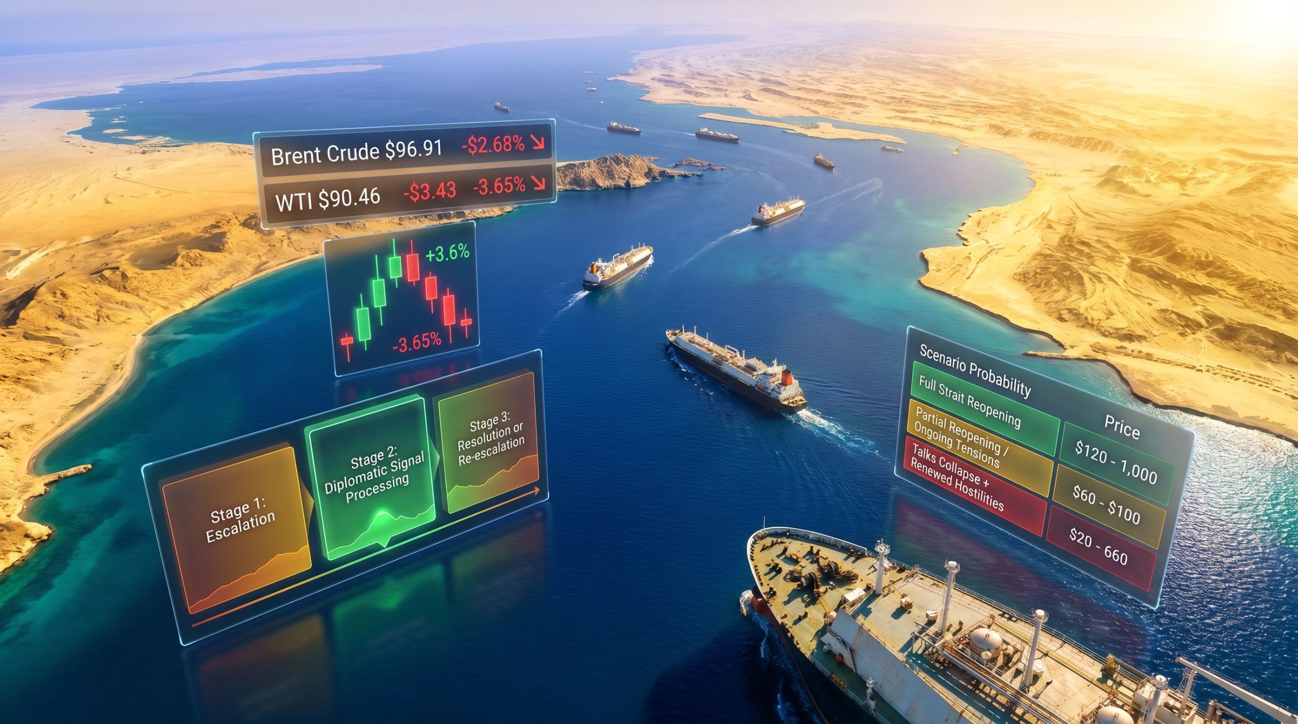 oil prices drop on US-Iran talks progress tanker route