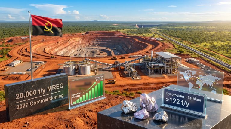 Pensana Longonjo mine construction site overview