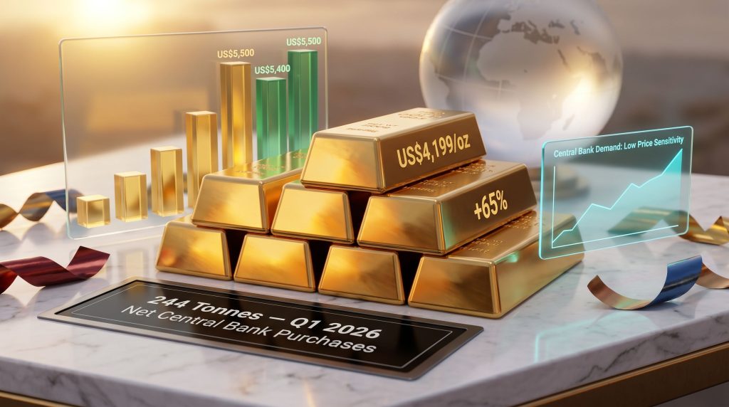 Gold price rebound on central bank demand charts