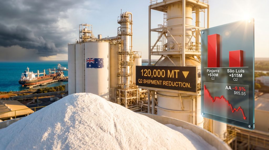 Alcoa lower Australian alumina shipments after Cyclone Narelle refinery disruption