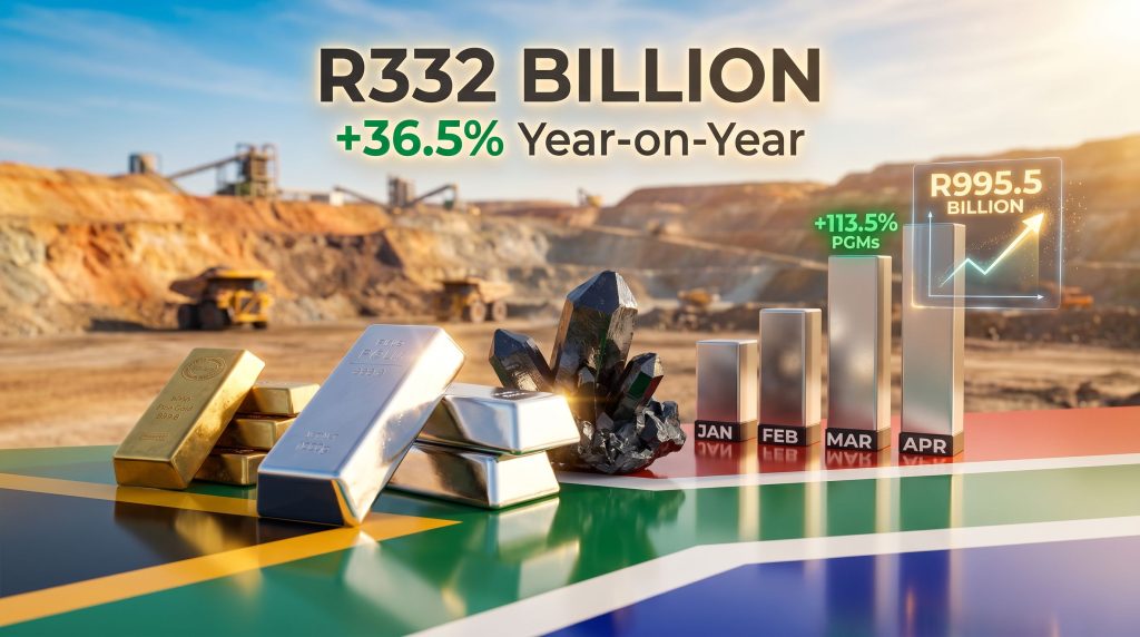 South Africa April mineral sales surge chart