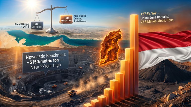 China mine disaster and Indonesia coal export policy changes infographic