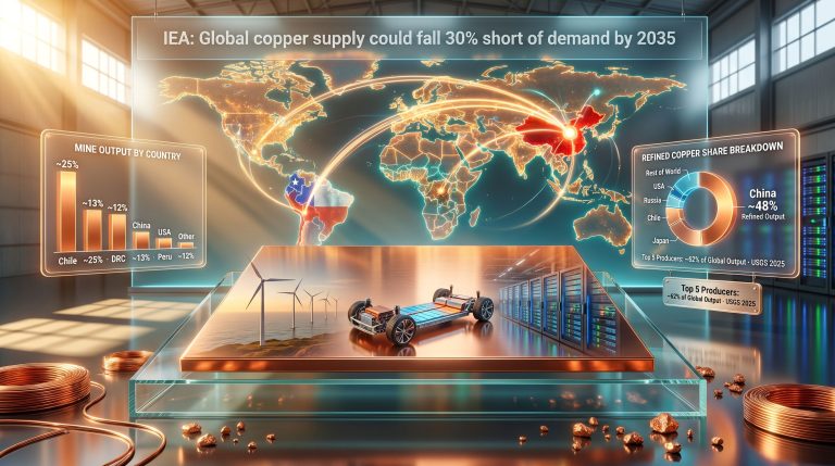 Who dominates global copper supply infographic map