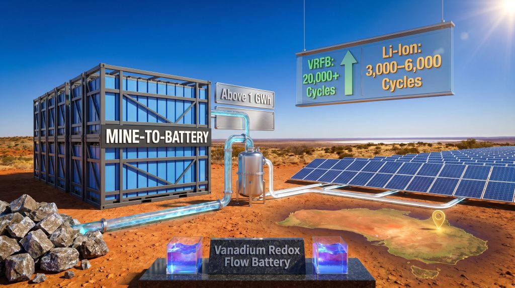 Richmond Vanadium Technology and RKP Global vanadium flow battery agreement graphic