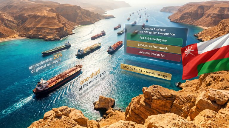 Oman toll-free passage through the Strait of Hormuz shipping route