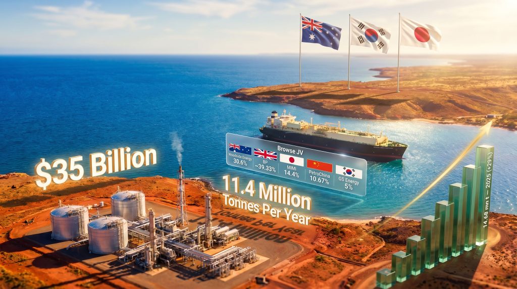 BP to sell stake in Browse LNG project infographic