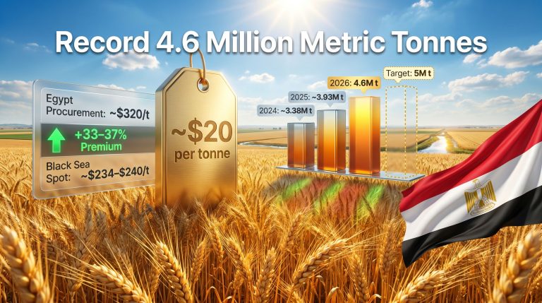 Egypt local wheat procurement hits record 4.6M tonnes