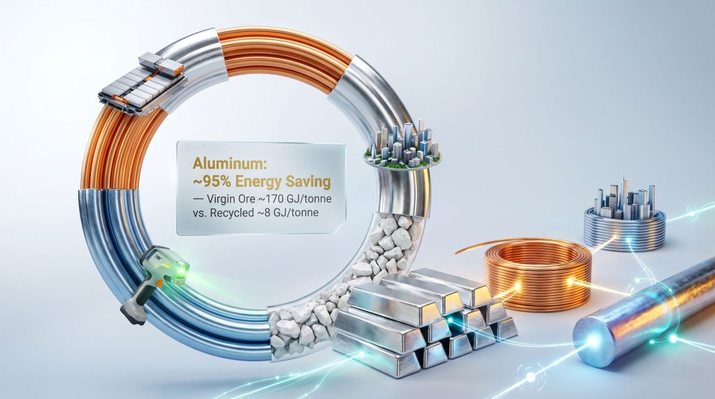 circular economy in metal supply chains illustration