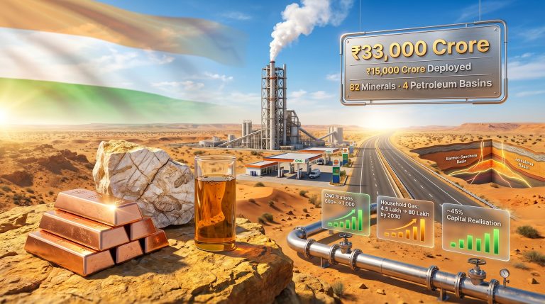 Rajasthan mining and petroleum investment pipeline growth infographic