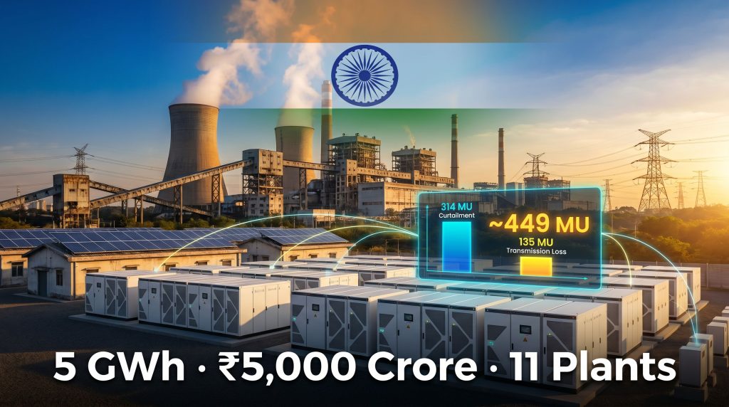 NTPC battery storage at coal plants infographic