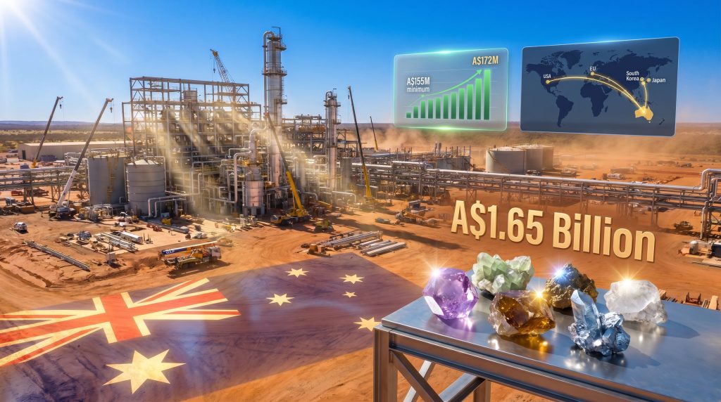 Iluka rare earths refinery loan from Australia infographic