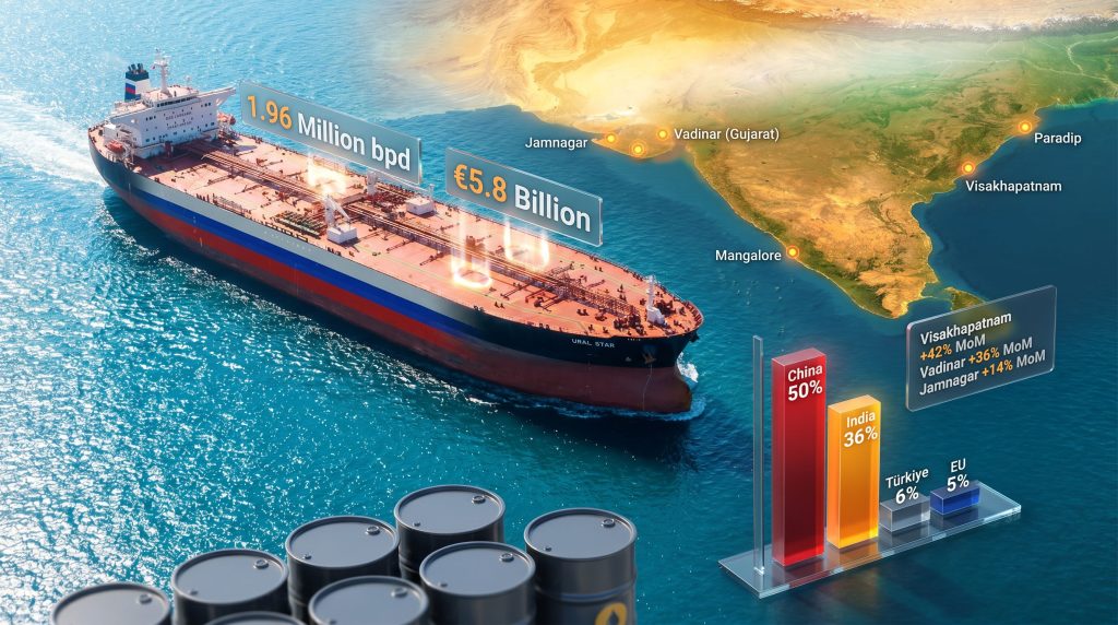 India Russian oil imports rise in May infographic map