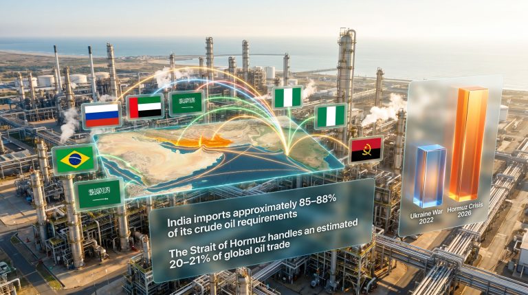 Indian refiners adjust to new crude mix as Hormuz crisis tightens supply infographic