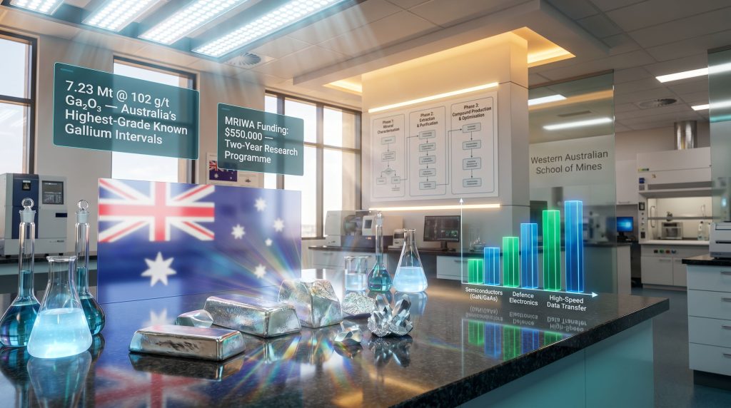 Nimy Curtin University gallium processing partnership laboratory research concept