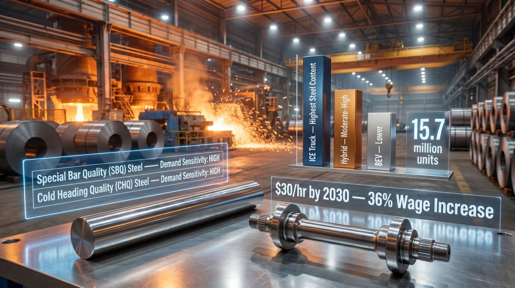 UAW American Axle agreement and steel demand chart