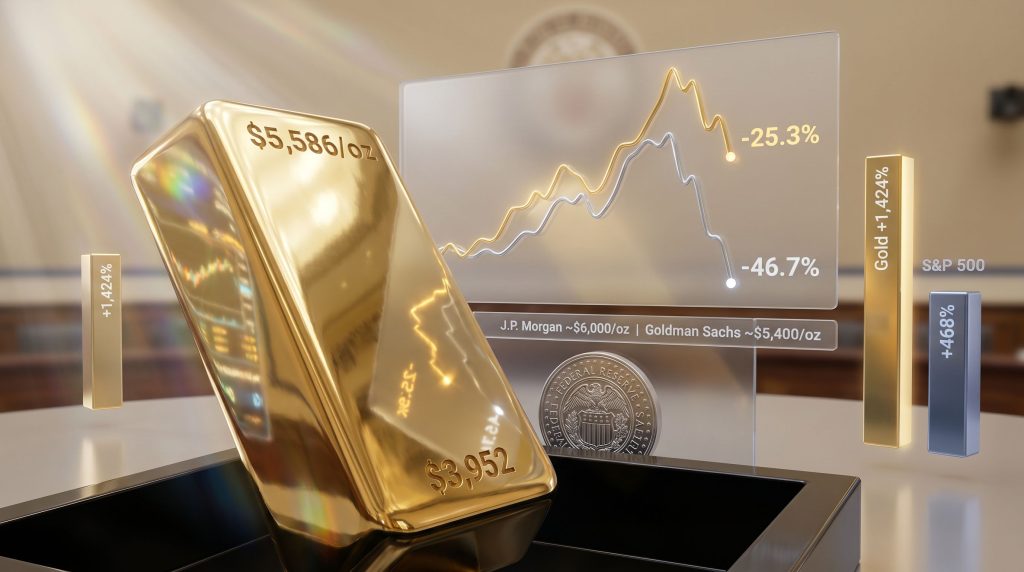 Gold price forecast and Fed rate hike impact chart