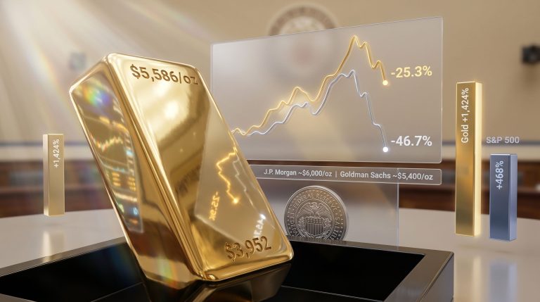 Gold price forecast and Fed rate hike impact chart