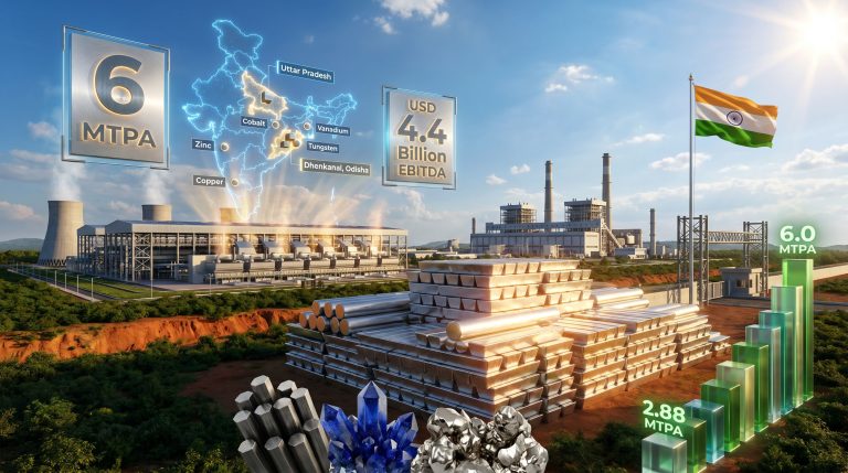 Vedanta aluminium expansion and critical minerals strategy infographic