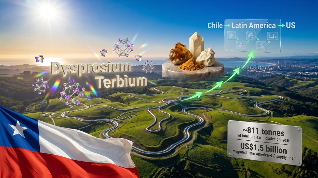 Aclara Chile rare earth project supply chain map