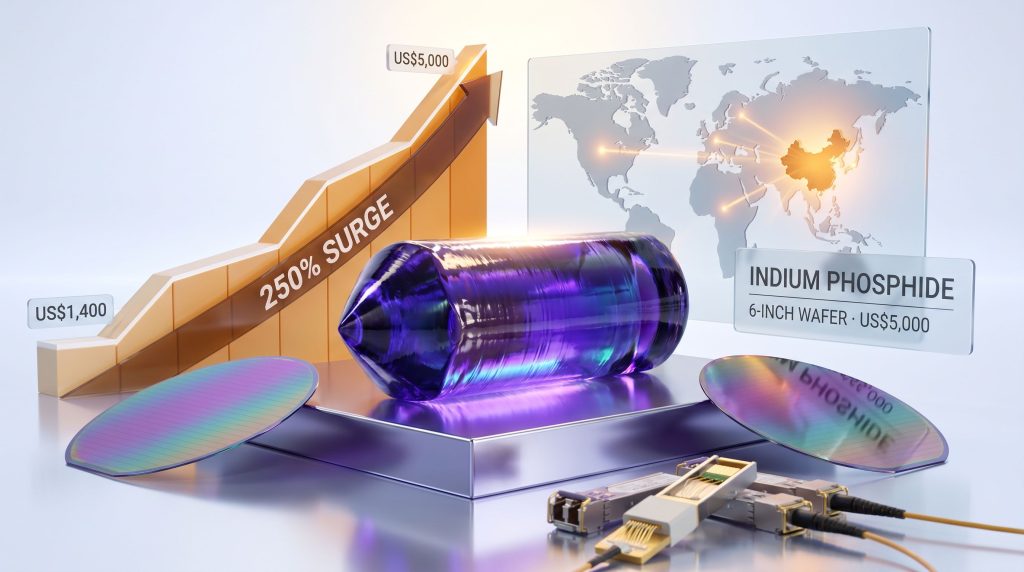 China indium phosphide export controls spark price surge