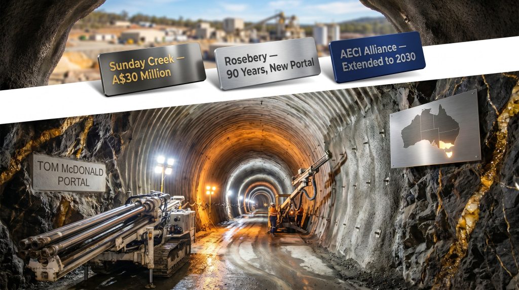Thiess wins underground contracts renews AECI alliance mining tunnel