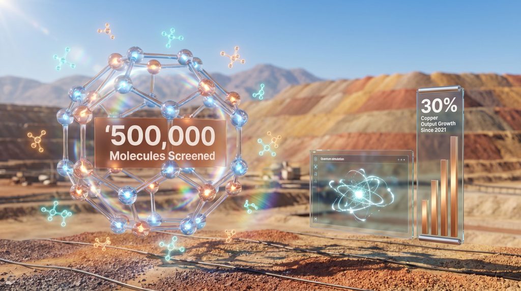 BHP and Microsoft copper leaching AI visualization