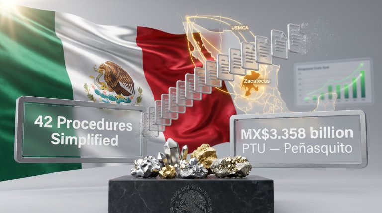 Mexico simplifies 42 mining and extractive procedures infographic
