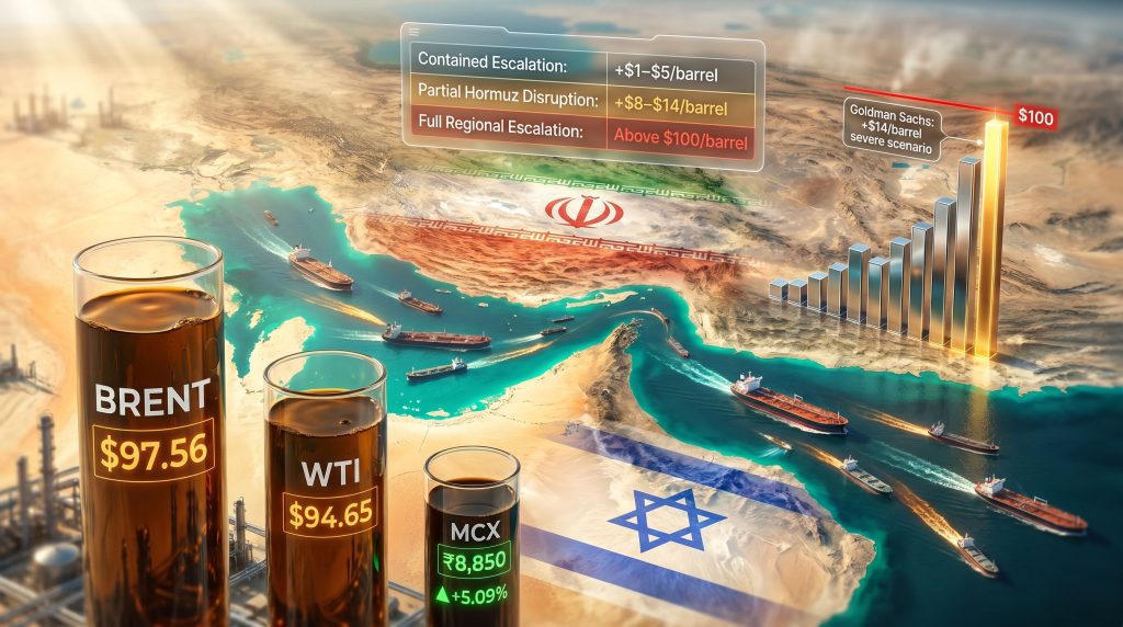 Iran Israel conflict oil prices surge map