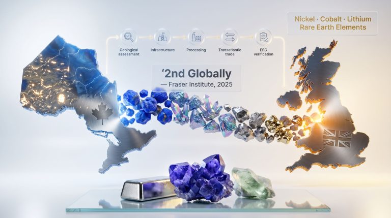 Ontario and U.K. critical minerals pact infographic