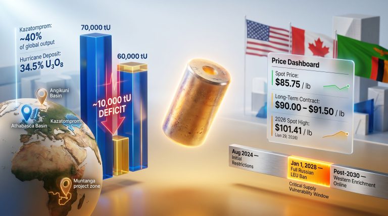 uranium supply gap and Russian import ban infographic