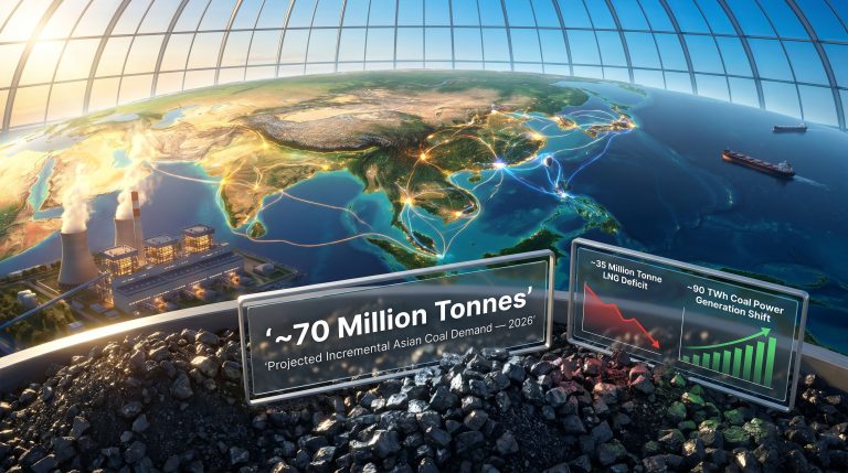 Asian energy squeeze drives coal demand surge map