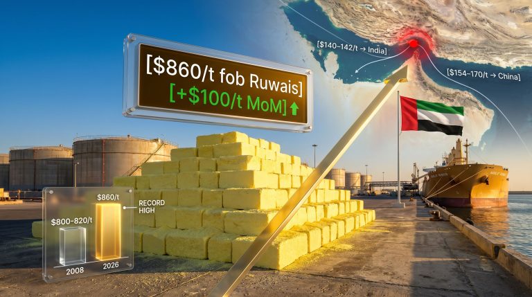 ADNOC raises June sulphur price graphic