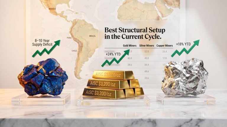 gold silver and copper mining outlook infographic