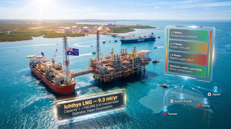 Ichthys LNG strikes disrupt Asian supply routes