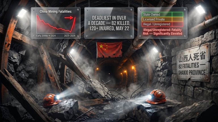 China mine collapse kills five after Shanxi blast mine tunnel wreckage