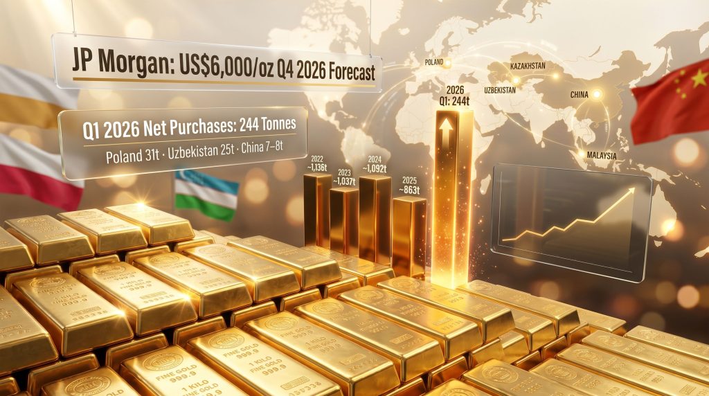 Central bank gold buying drives prices higher
