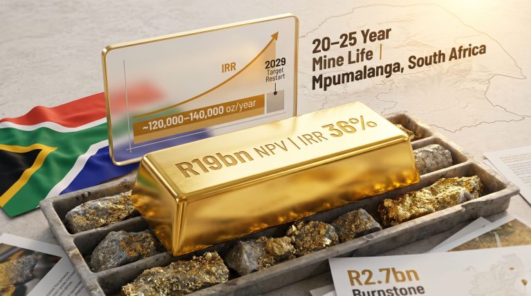 Sibanye-Stillwater Burnstone gold project mining bill infographic