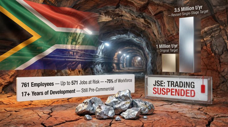 Wesizwe Platinum Bakubung mine job cuts graphic