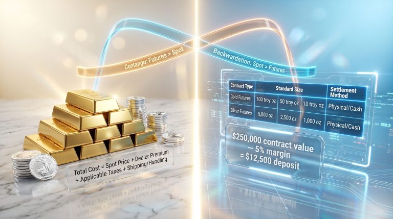 spot vs futures markets comparison infographic