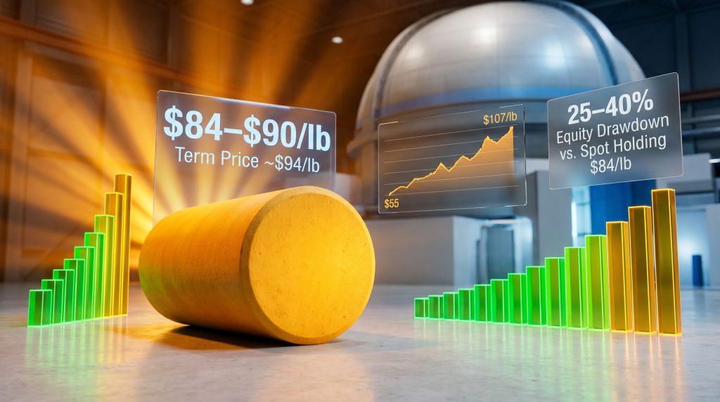 uranium stocks selloff buying opportunity chart
