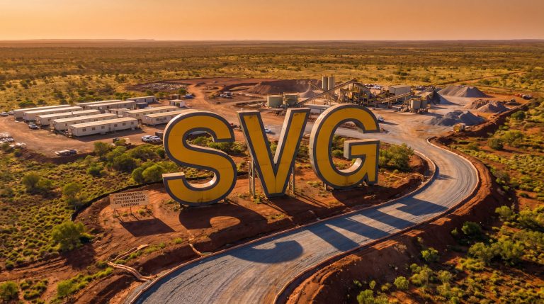 Savannah Goldfields Ltd-SVG-SVG mining site aerial view