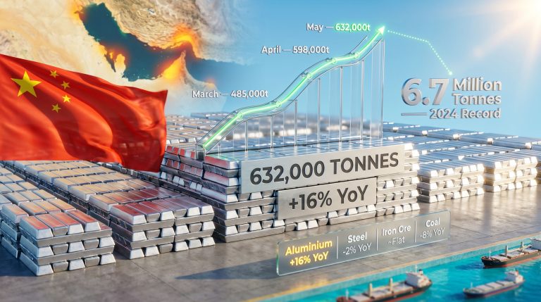 China aluminium exports surge amid Middle East supply disruptions chart