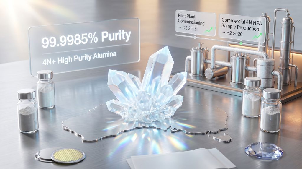 Andromeda Metals high purity alumina pilot plant illustration