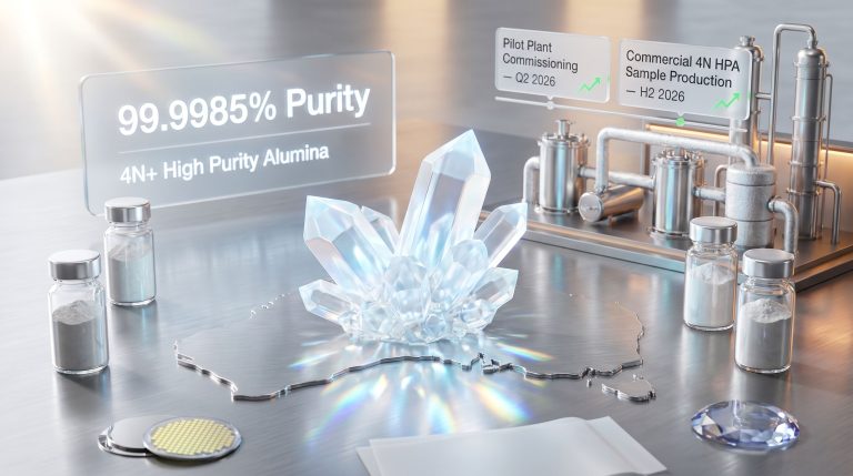 Andromeda Metals high purity alumina pilot plant illustration