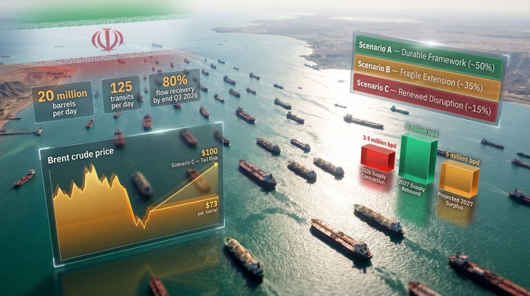 Strait of Hormuz oil exports reopening infographic